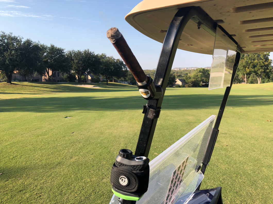 Magnetic Golf Cart Cigar Holder - Available in Black, Yellow, and Red!